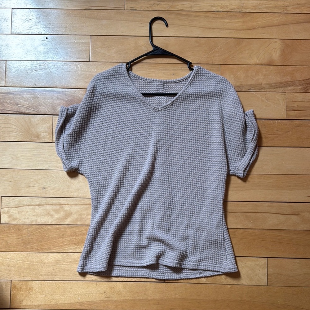 Women's Beige Knit Top